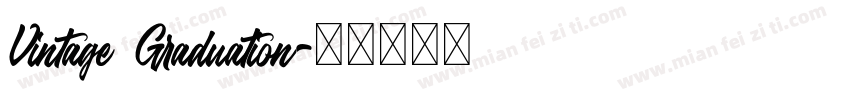 Vintage Graduation字体转换